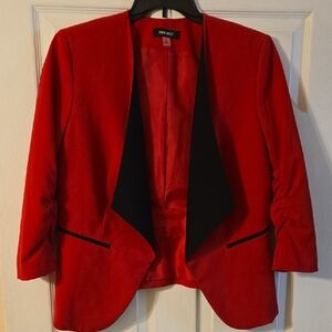 Nine West Women's Red and Black Blazer